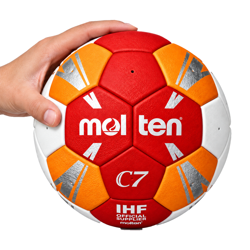 Molten C7 Handball Red – IHF-Approved Match and Training Ball for Resin-Free Play - Nordic Sport