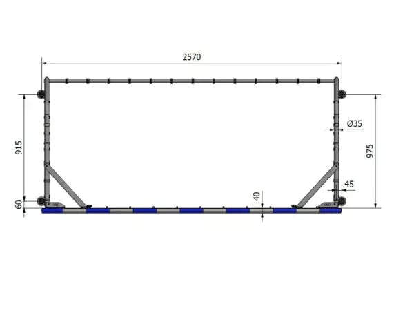 Mini handball goal Freestanding - Nordic Sport