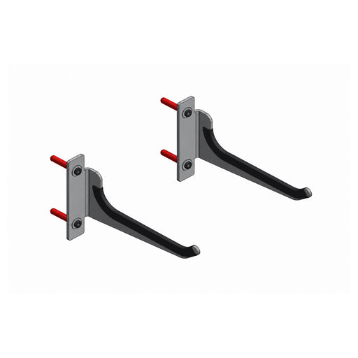 Wall-Mounted Hangers for Storage of 1 Pair of Volleyball Posts - Nordic Sport