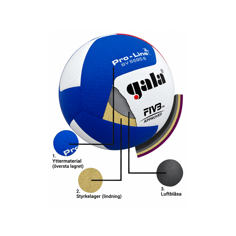 Gala BV5595S Pro-Line 12 FIVB – Official Match Volleyball