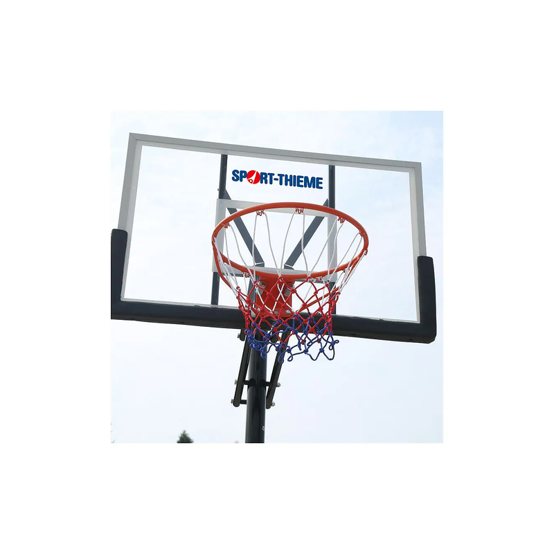 Miami Basketball Stand with Round Pole – Height-Adjustable for Home Use