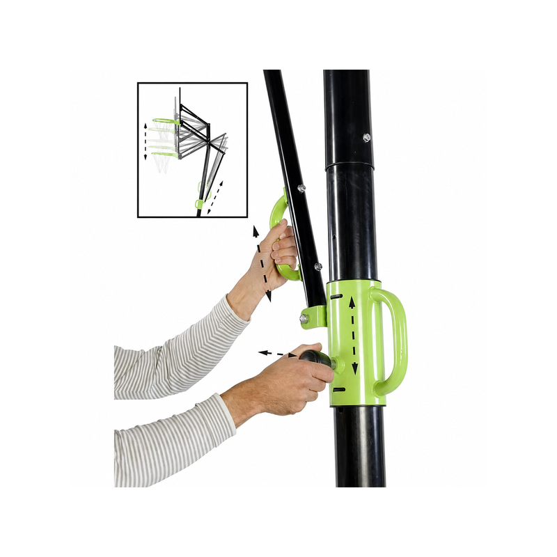 EXIT Galaxy Portable Basketball Stand – Mobile and Height-Adjustable