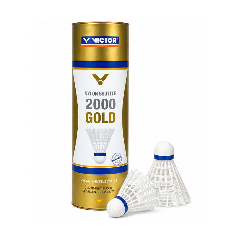VICTOR Badmintonboll Shuttle 2000 - 6 st