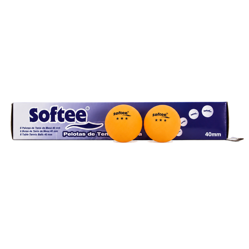 Competition Table Tennis Balls 3-Star – 40 mm, 6-Pack