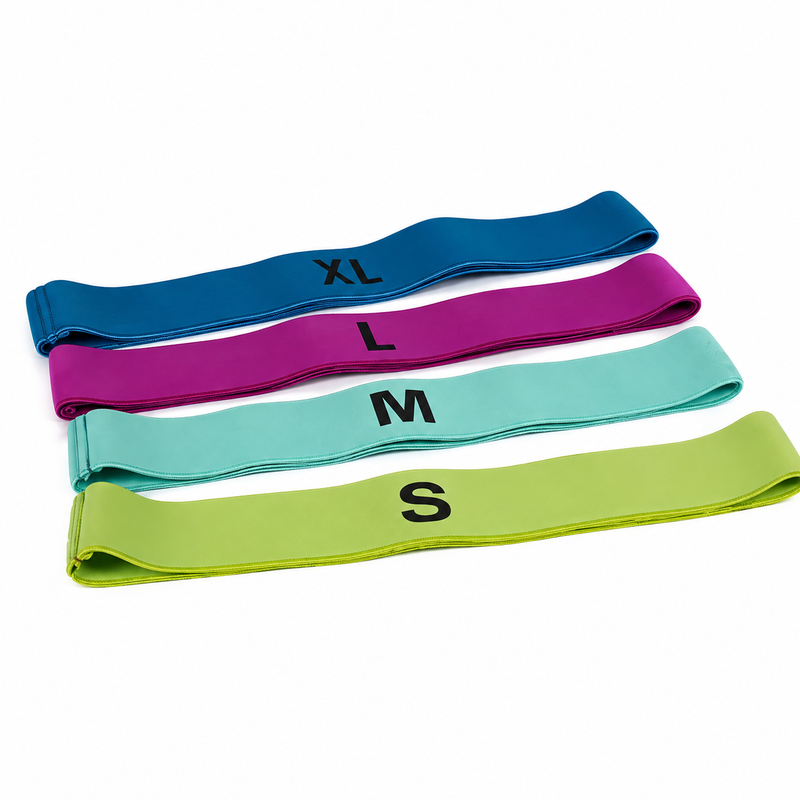 Mini textile exercise bands - set of 4 bands