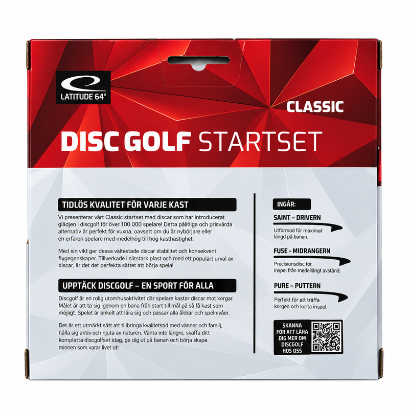 Latitude 64° Starter Set Classic – Complete Disc Golf Set for Beginners