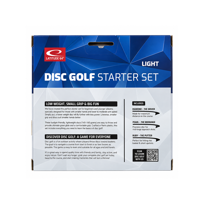 Latitude 64° Starter Set Light – Lightweight Disc Golf Set for Beginners