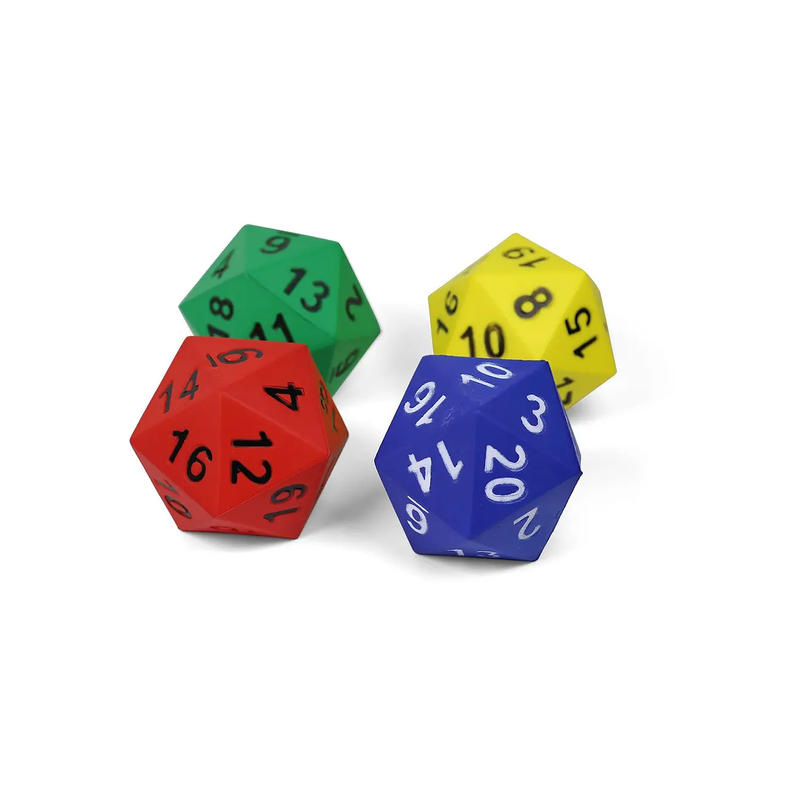 20-Sided Foam Dice – for Maths and Active Learning
