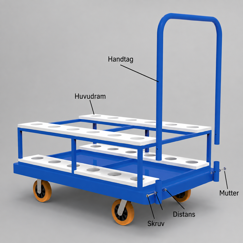 Cart for Badminton Posts