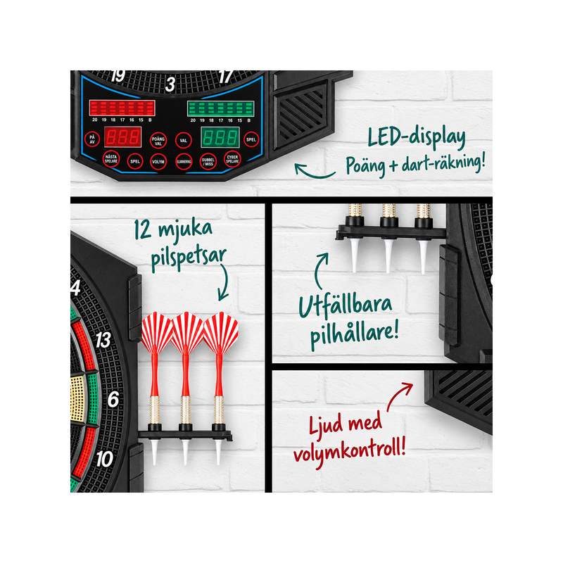 Electronic Dartboard – 27 Games and Over 500 Variations