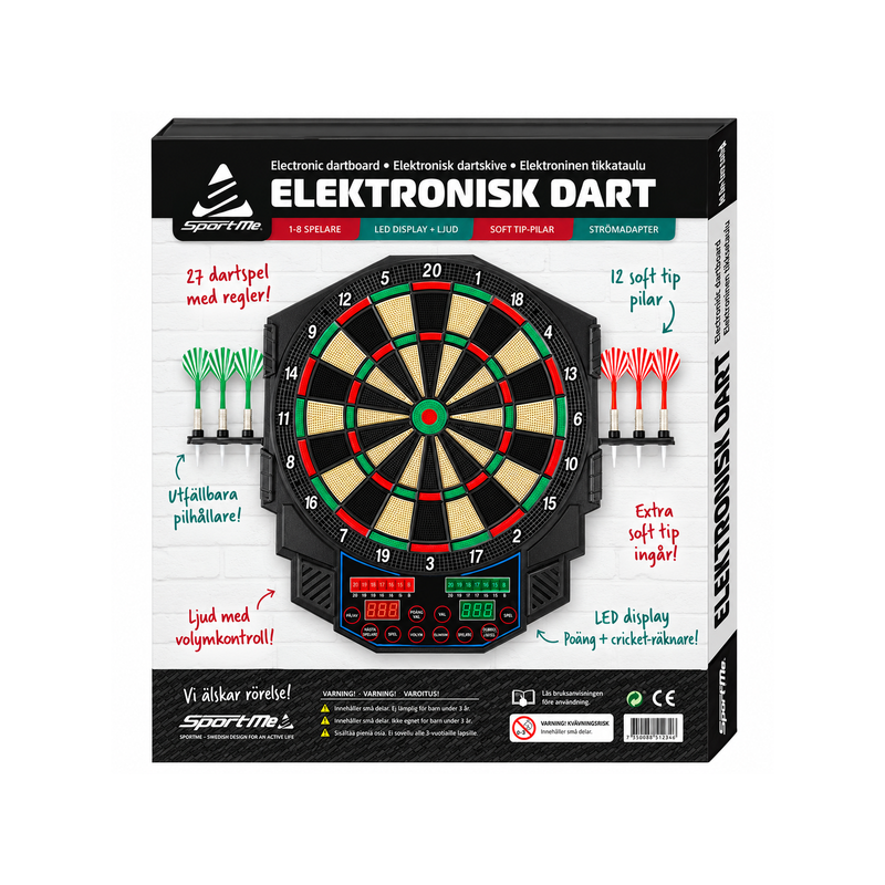 Electronic Dartboard – 27 Games and Over 500 Variations