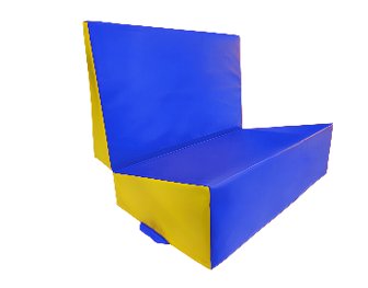Foldable wedge mat