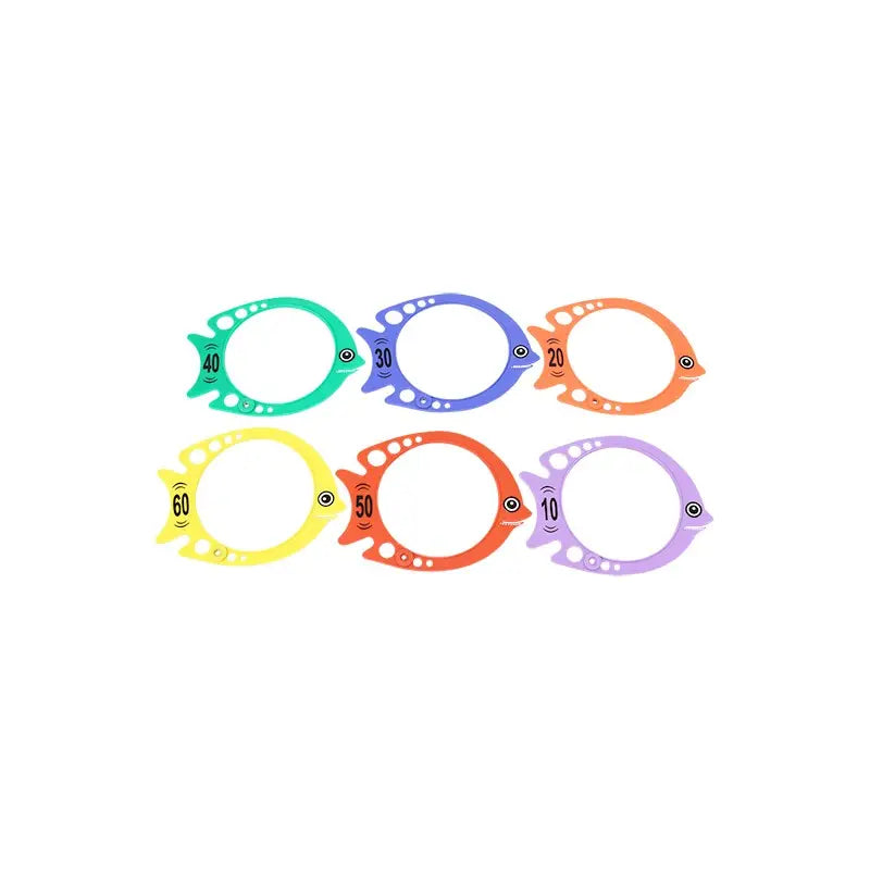 Diving ring Fish shape. - Set of 6 - Nordic Sport