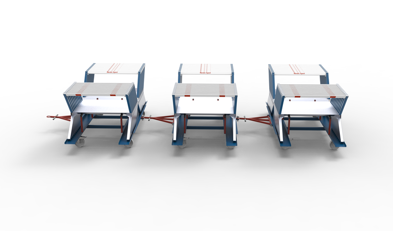 Hurdle Cart Sideloaded 20 Hurdles - Track equipment Nordic Sport