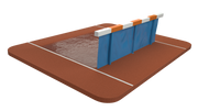 Splash Guard Steeplechase hurdle - Track equipment Nordic Sport